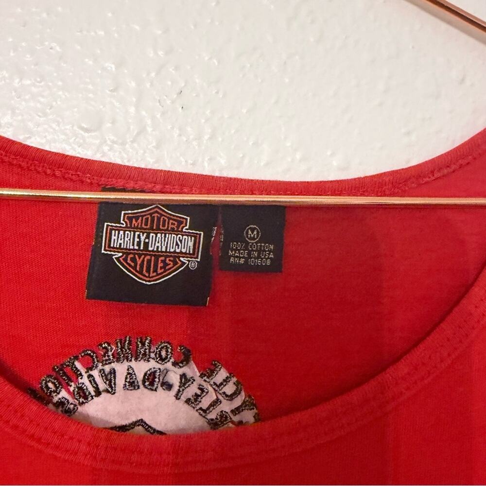 Harley-Davidson Red Long Sleeve Shirt medium - Picture 2 of 5